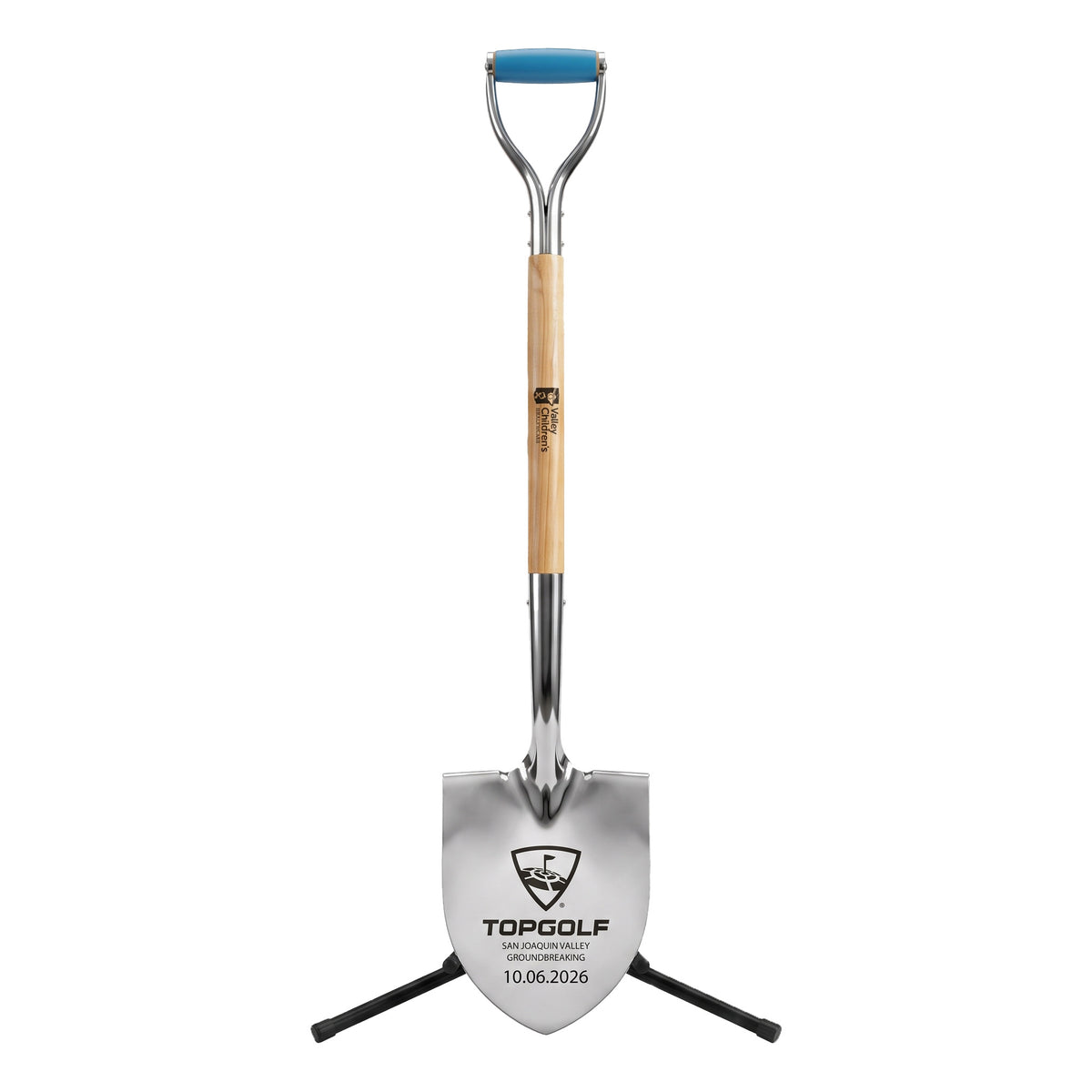 Show Stopping Chrome Flat Ceremonial Shovel