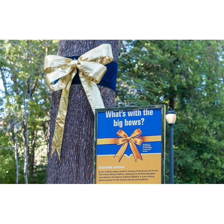 Giant Gold Building or Car Bow