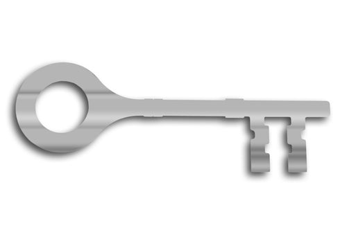 Chrome-Plated Ceremonial Key