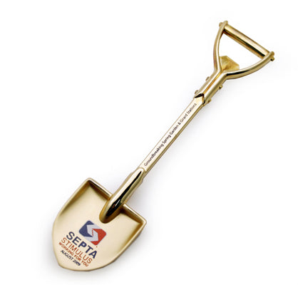 6 1/2 Inch Gold Plated Shovel