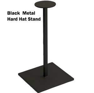 Black Metal Hard Hat Stand