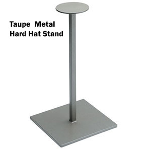 Taupe Metal Hard Hat Stand