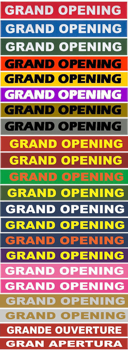 6 Inch Wide Grand Opening Ribbon