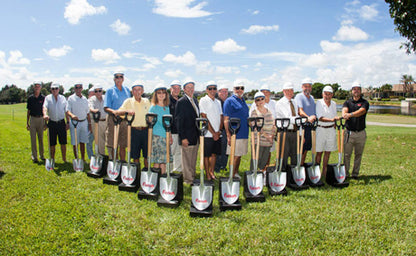 Custom Painted Silver Ceremonial Shovels