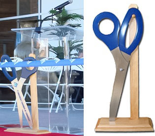 3 Foot Scissors on Display Stand