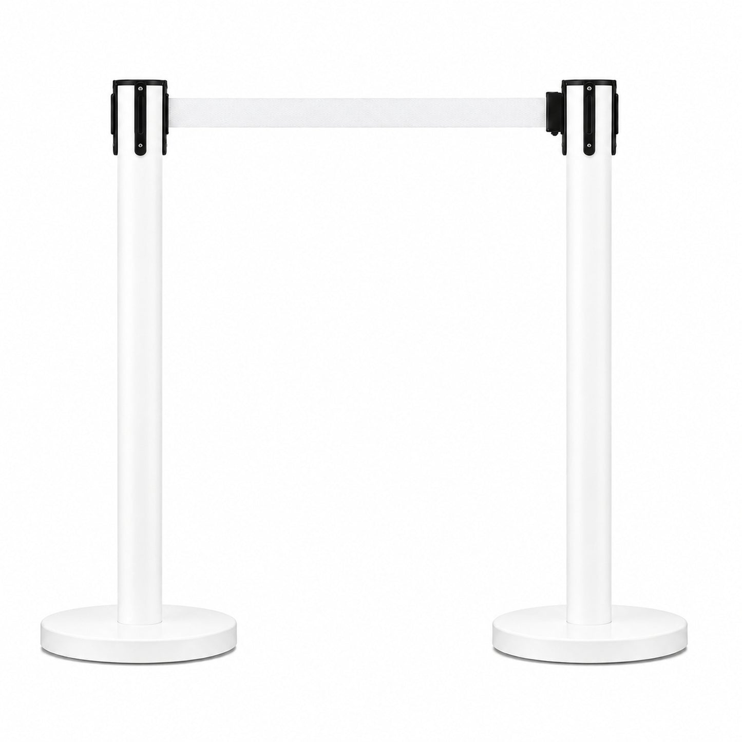Pair of Colored Retractable Belt Stanchions